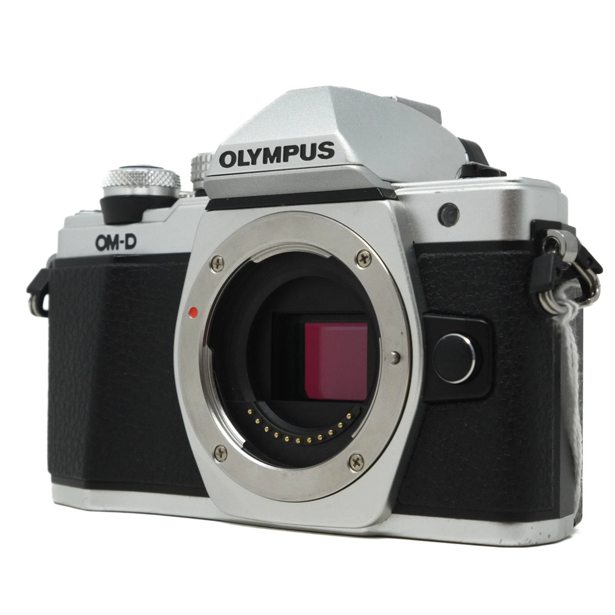 Used Olympus EM-10 II Mirrorless Camera - Front angle without body cap