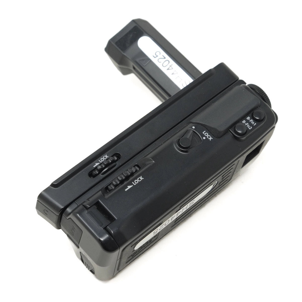 Black electronic device with various ports on a white background