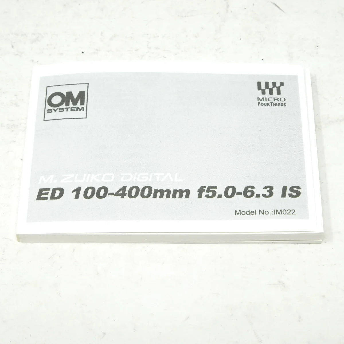 Used Olympus M.Zuiko 100-400mm F5-6.3 IS ED MSC Lens - manual