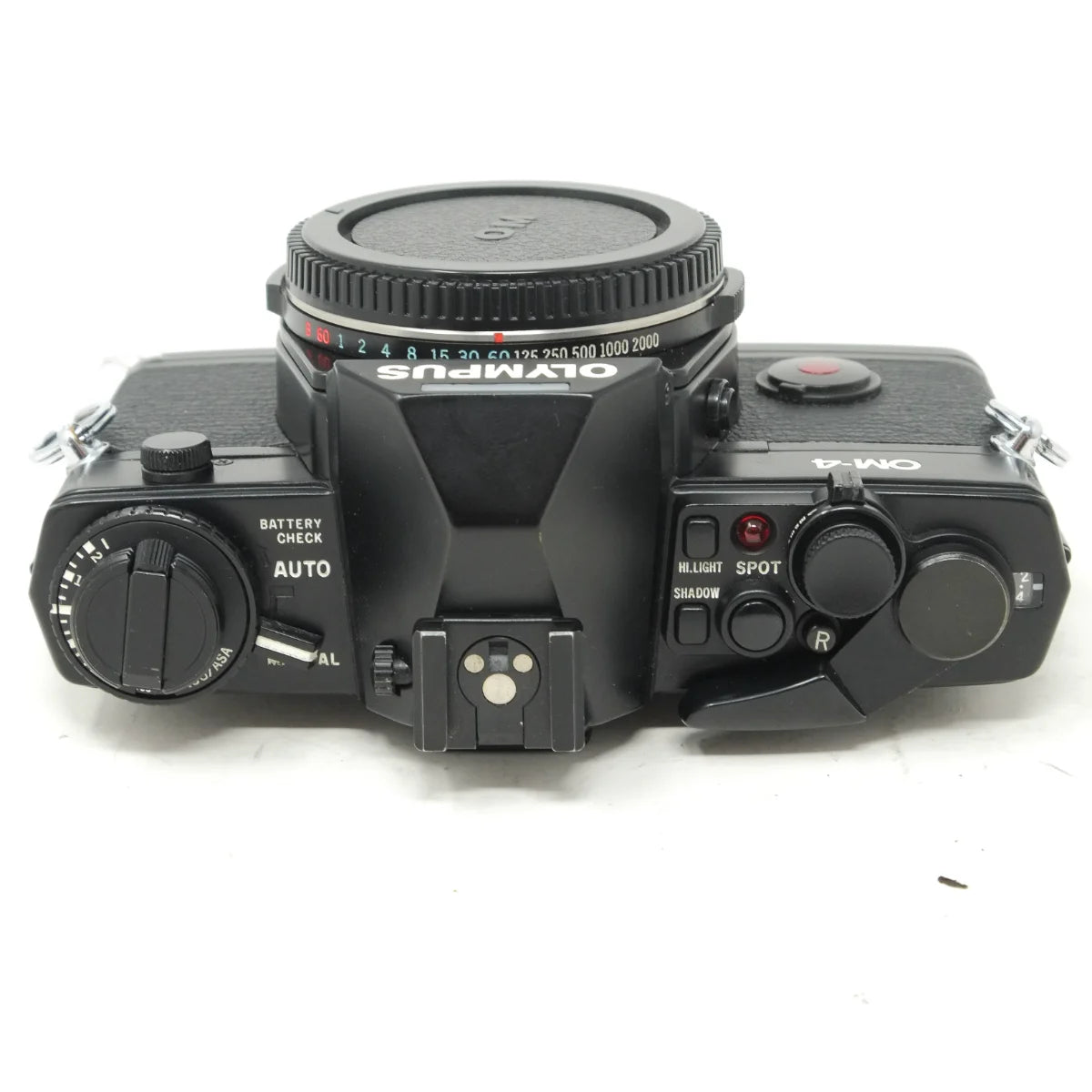 Used Olympus OM-4 Classic film camera - top angle 