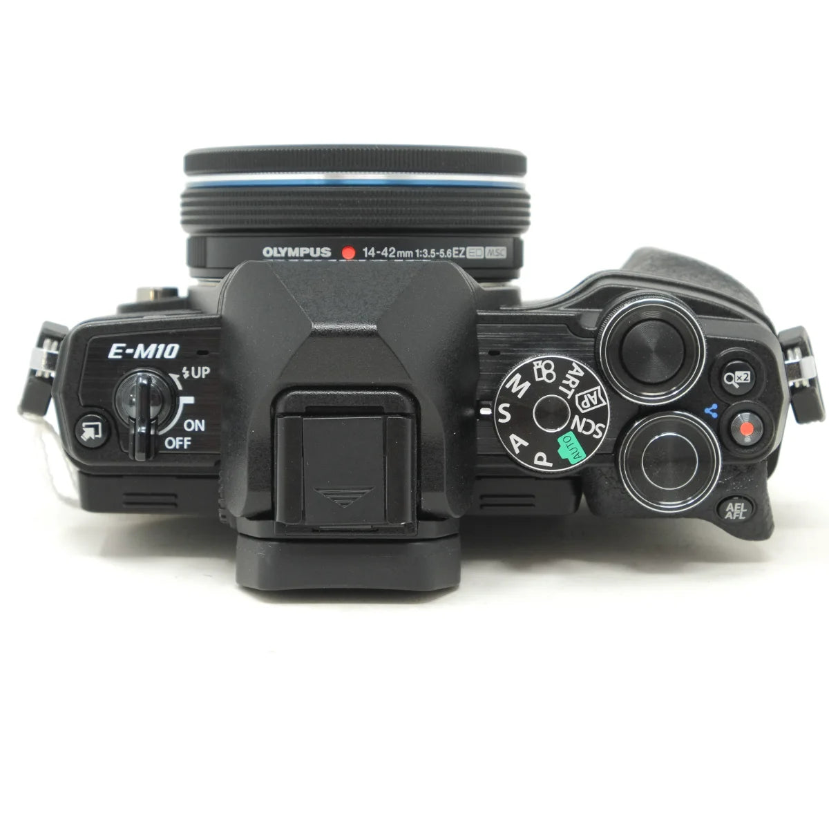 Used Olympus OM-D E-M10 Mark IV with 14-42 EZ - top angle 