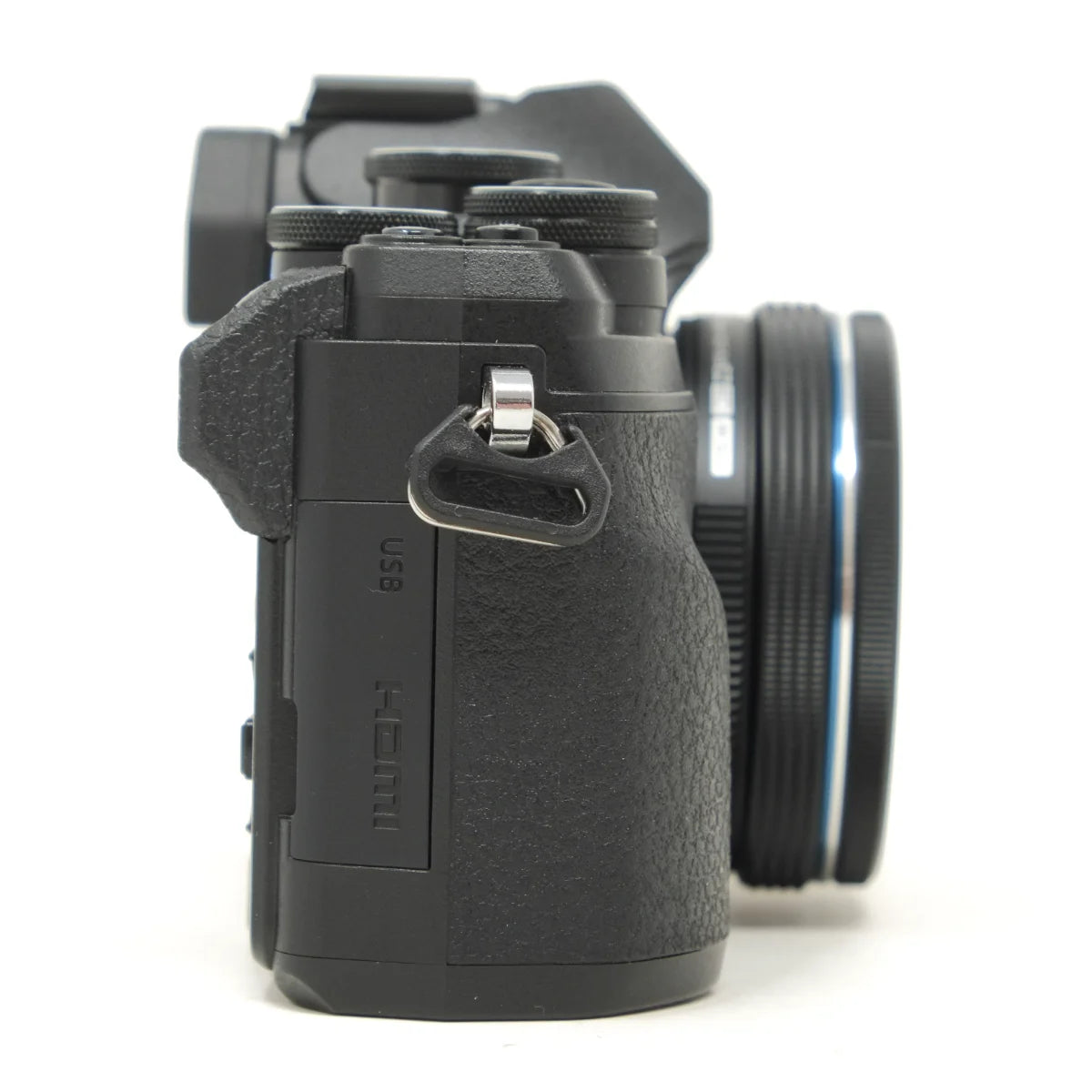 Used Olympus OM-D E-M10 Mark IV with 14-42 EZ - side angle 