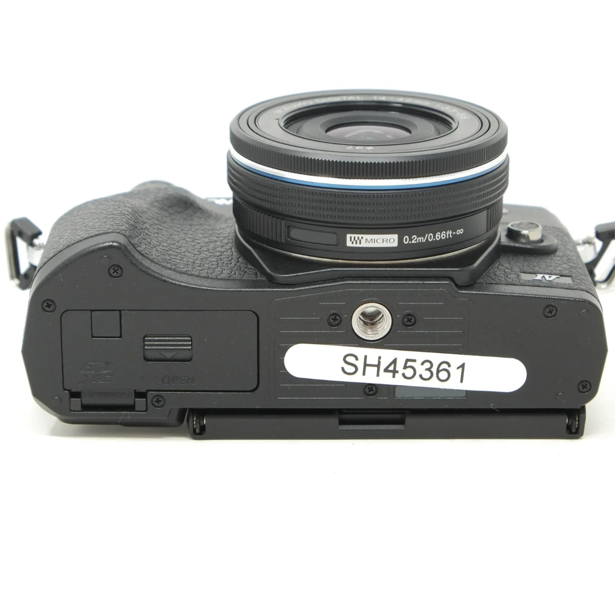 Used Olympus OM-D E-M10 Mark IV with 14-42 EZ - bottom angle 
