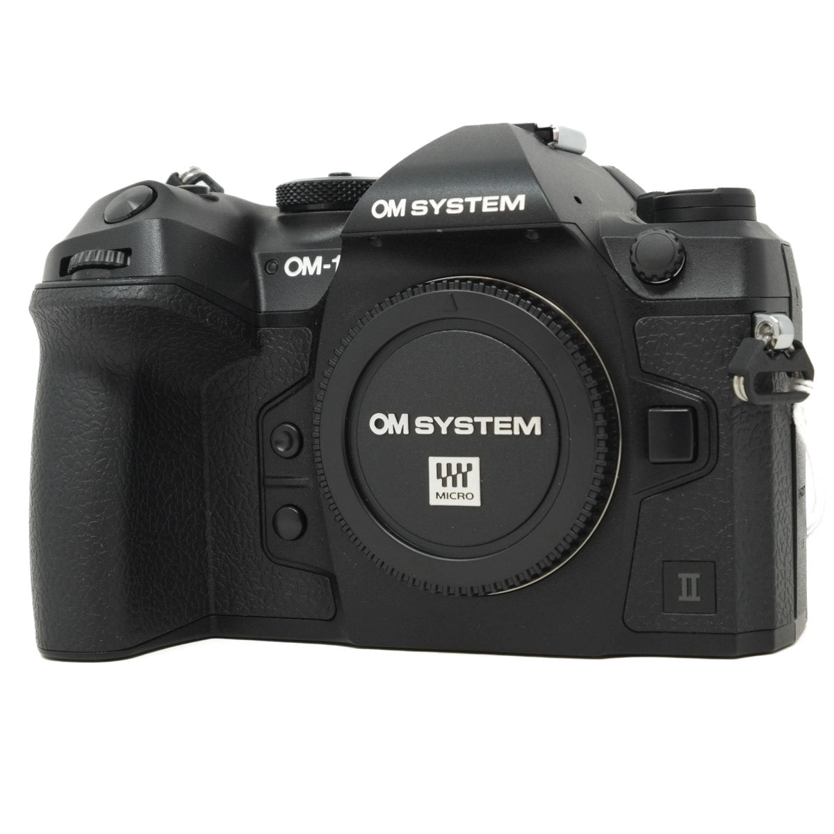 Used Olympus OM System OM-1 Mark II camera - front angle 
