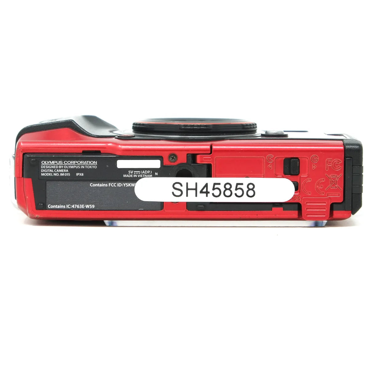 Used Olympus TG-6 Tough waterproof camera - bottom angle 