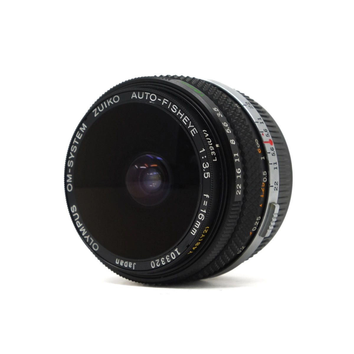 Used Olympus Zuiko Auto-Fisheye 16mm F3.5 Lens - Top angle 