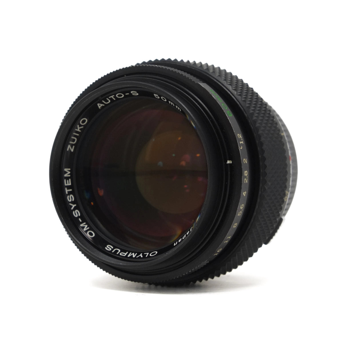 Used Olympus Zuiko Auto-S 50mm F1.2 lens - Top angle 