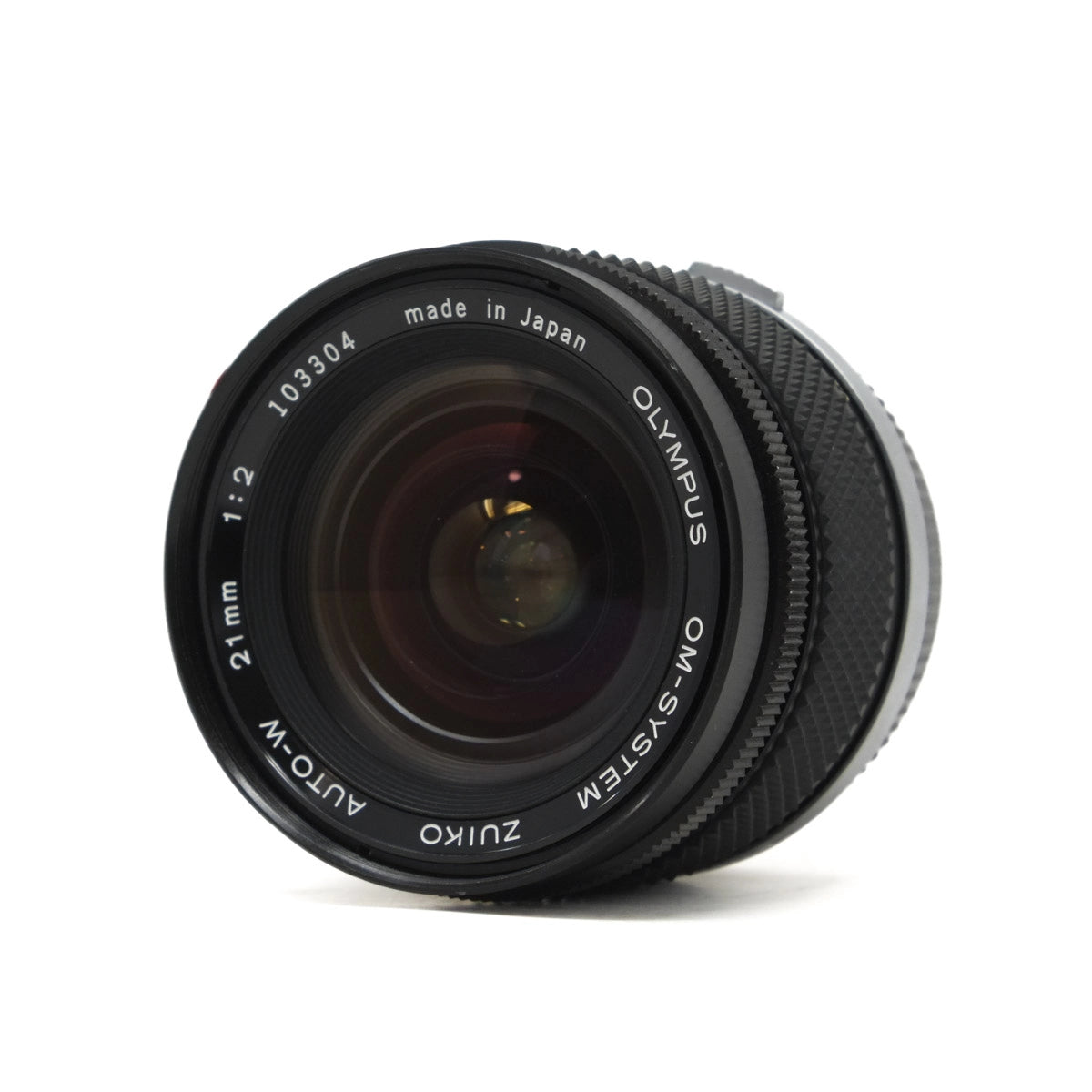 Used Olympus Zuiko Auto-W 21mm F2 - Top angle 