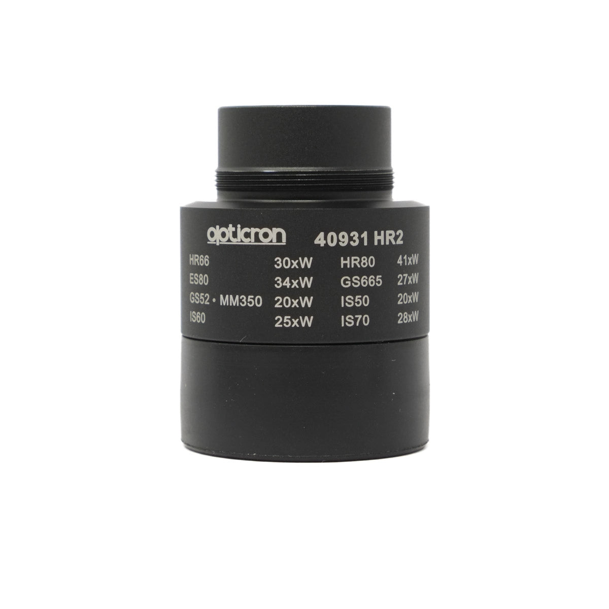 Black eyepiece with Opticron branding and specifications on a white background
