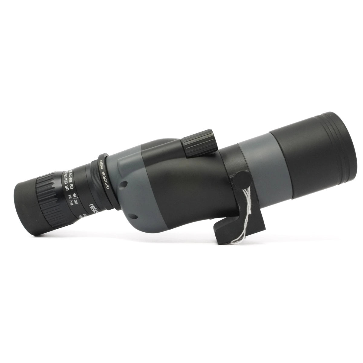 Used Opticron IS50 travel scope with 2 eye pieces - side angle 