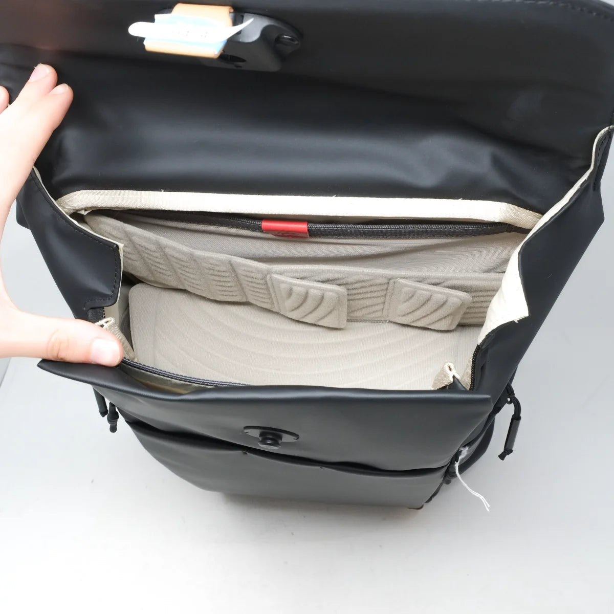 Used PGYTech ONEGO Backpack 18L - top angle (open)