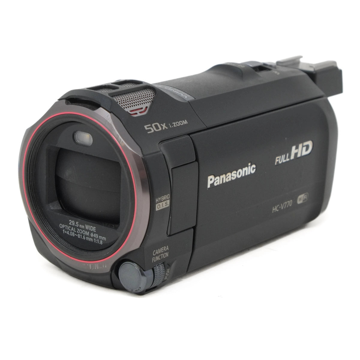 Used Panasonic HC-V770 High Definition Video Camera - front angle 