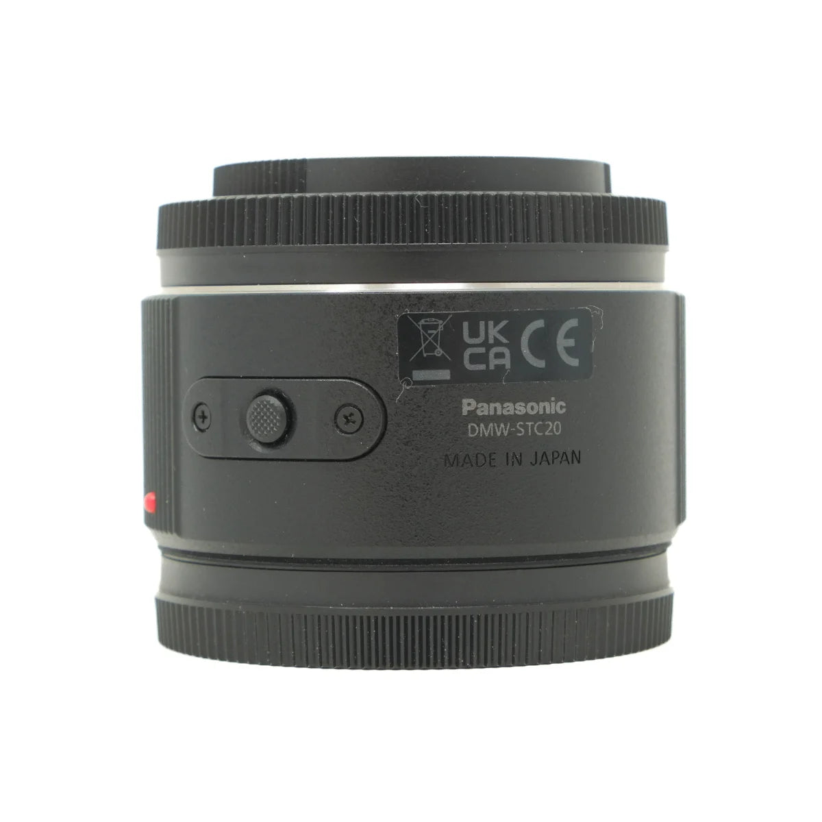 Used Panasonic Lumix DMW-STC20 2X converter L MOUNT - side angle 