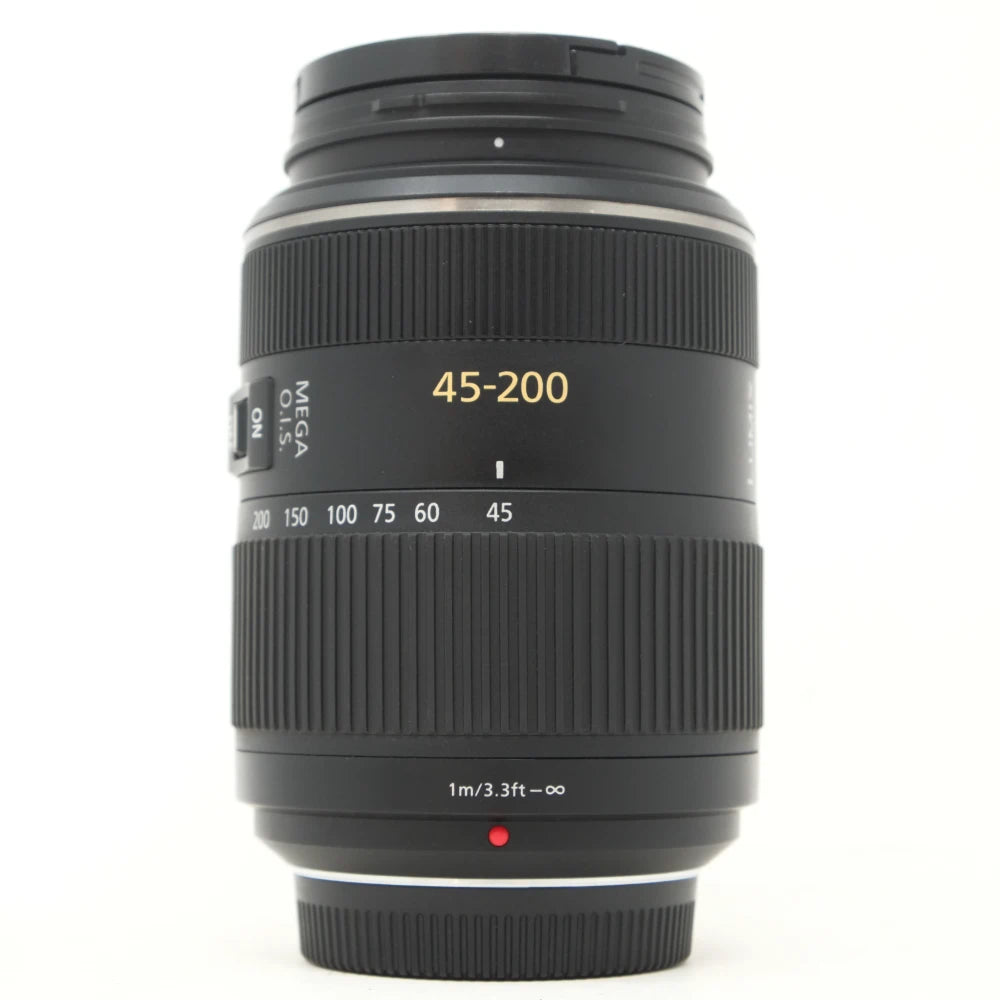 Used Panasonic Lumix G Vario 45-200mm Mega OIS lens (Hood SH45591)