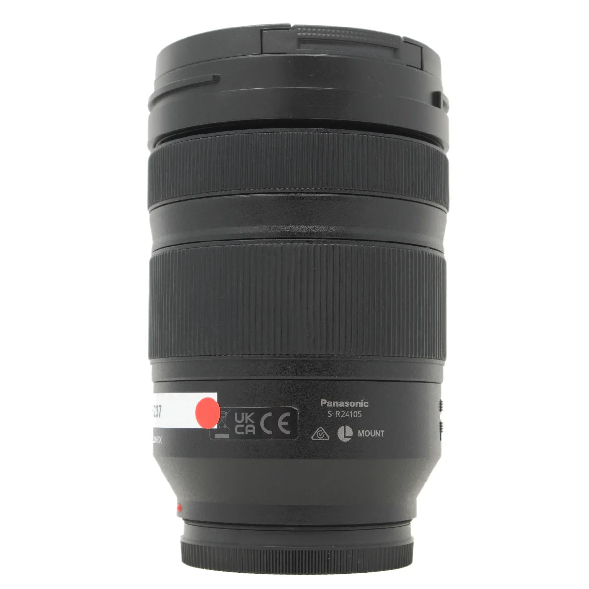 Used Panasonic Lumix S 24-105mm F4 L-Mount lens - side angle