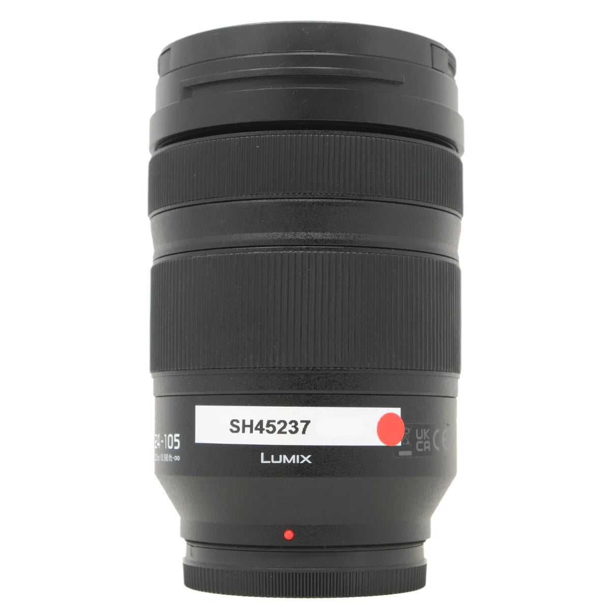 Used Panasonic Lumix S 24-105mm F4 L-Mount lens - front angle 