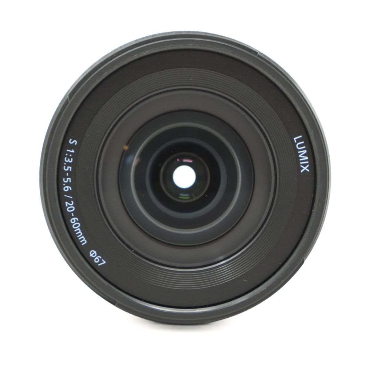 Used Panasonic S 20-60mm F3.5-5.6 Lens in L mount - top angle 