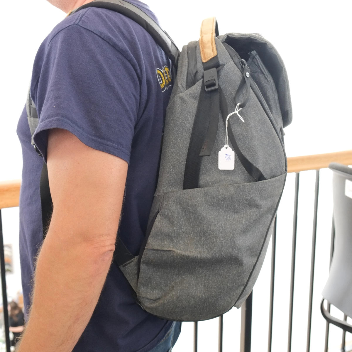 Used Peak Design Everyday Back Pack 30L Charcoal V1 - side angle 