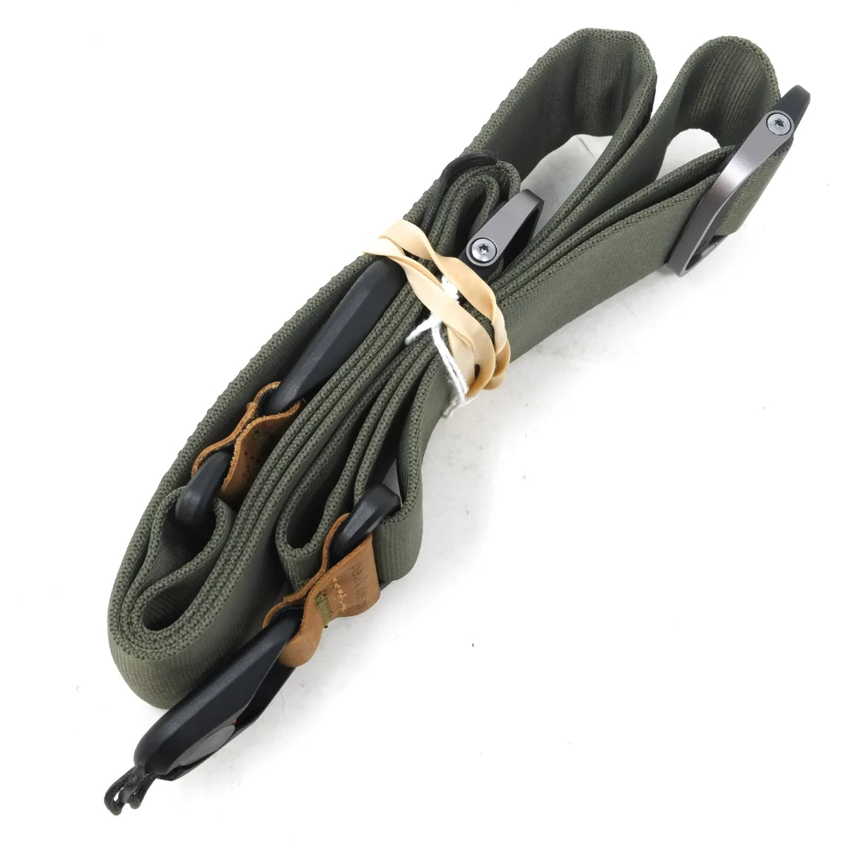 Used Peak Design Slide strap in Sage - side angle 