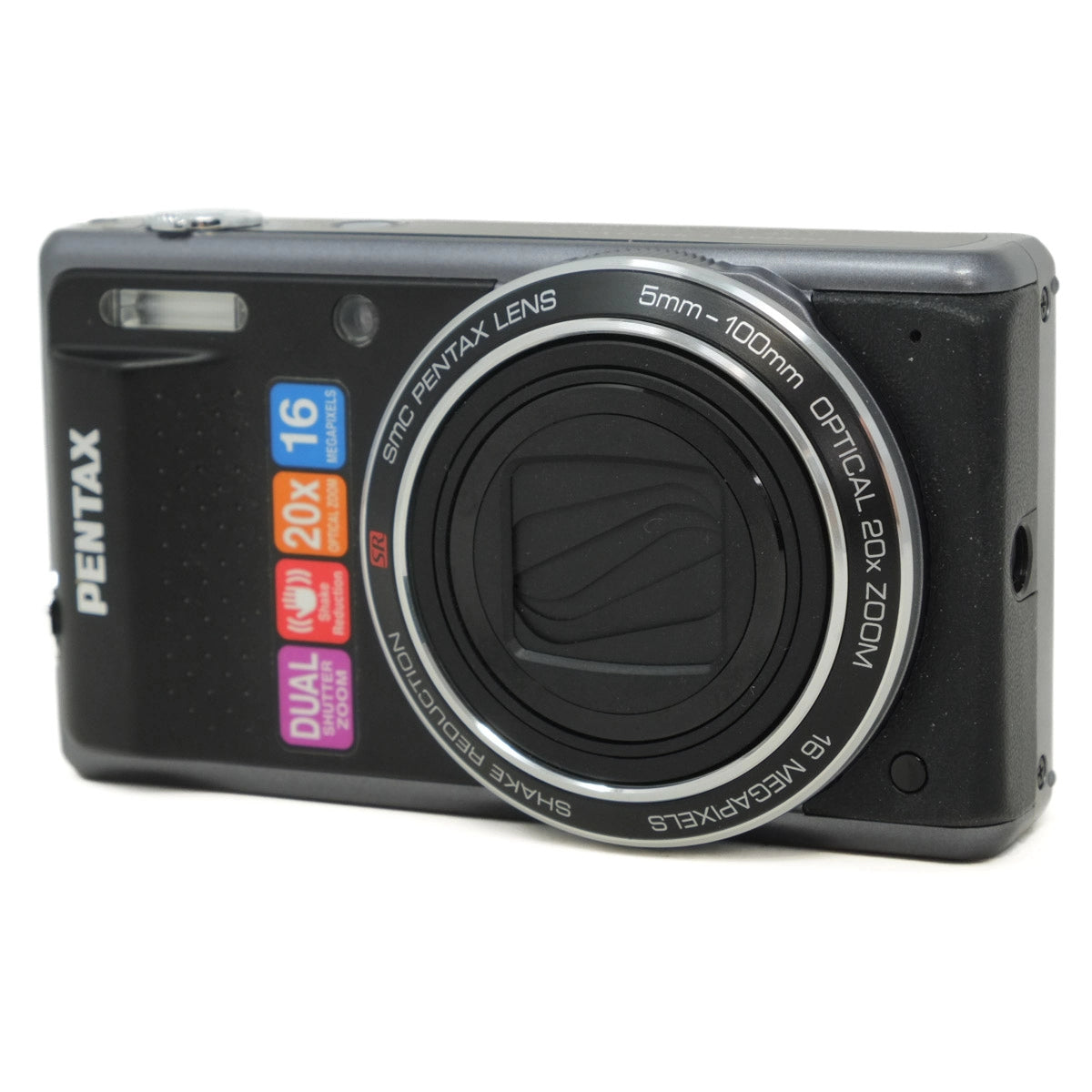 Used Pentax Optio VS20 Digital Compact camera Boxed - front angle 