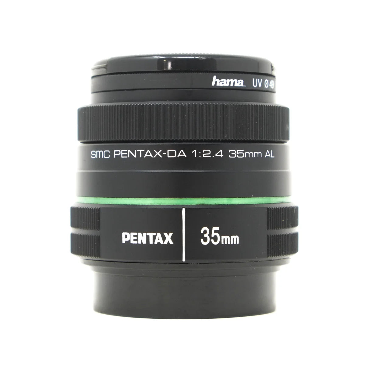 Used Pentax SMC DA 35mm F2.4 AL lens - front angle 