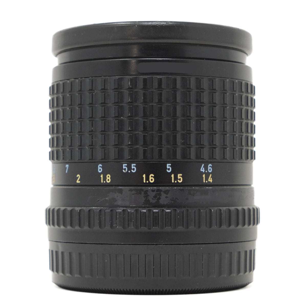 Used Pentax SMC Pentax-A 645 150mm f3.5 lens - side angle 