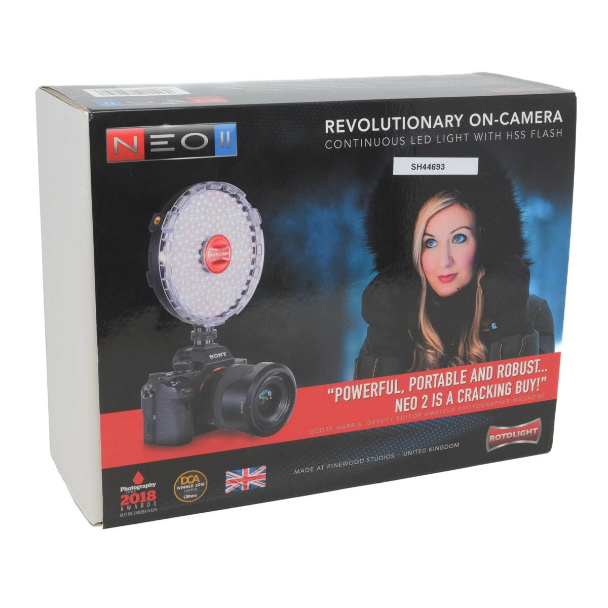 Used Rotolight Neo II  Revolutionary On-Camera LED Light - original box 