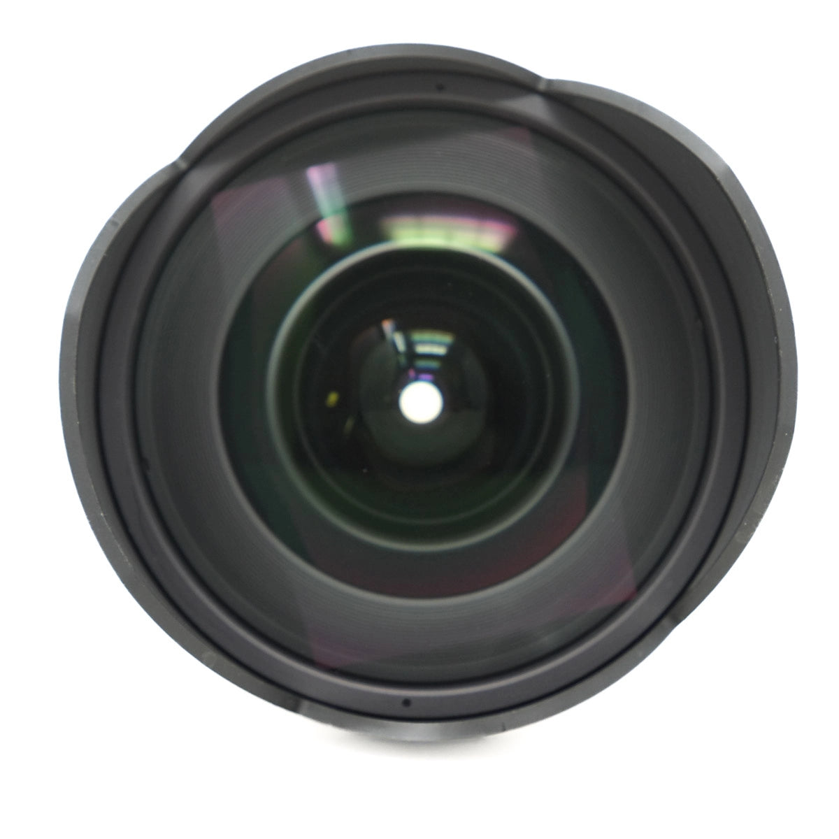 Used Samyang 14mm F2.8 ED AS IF UMC lens in Nikon F mount - top angle 