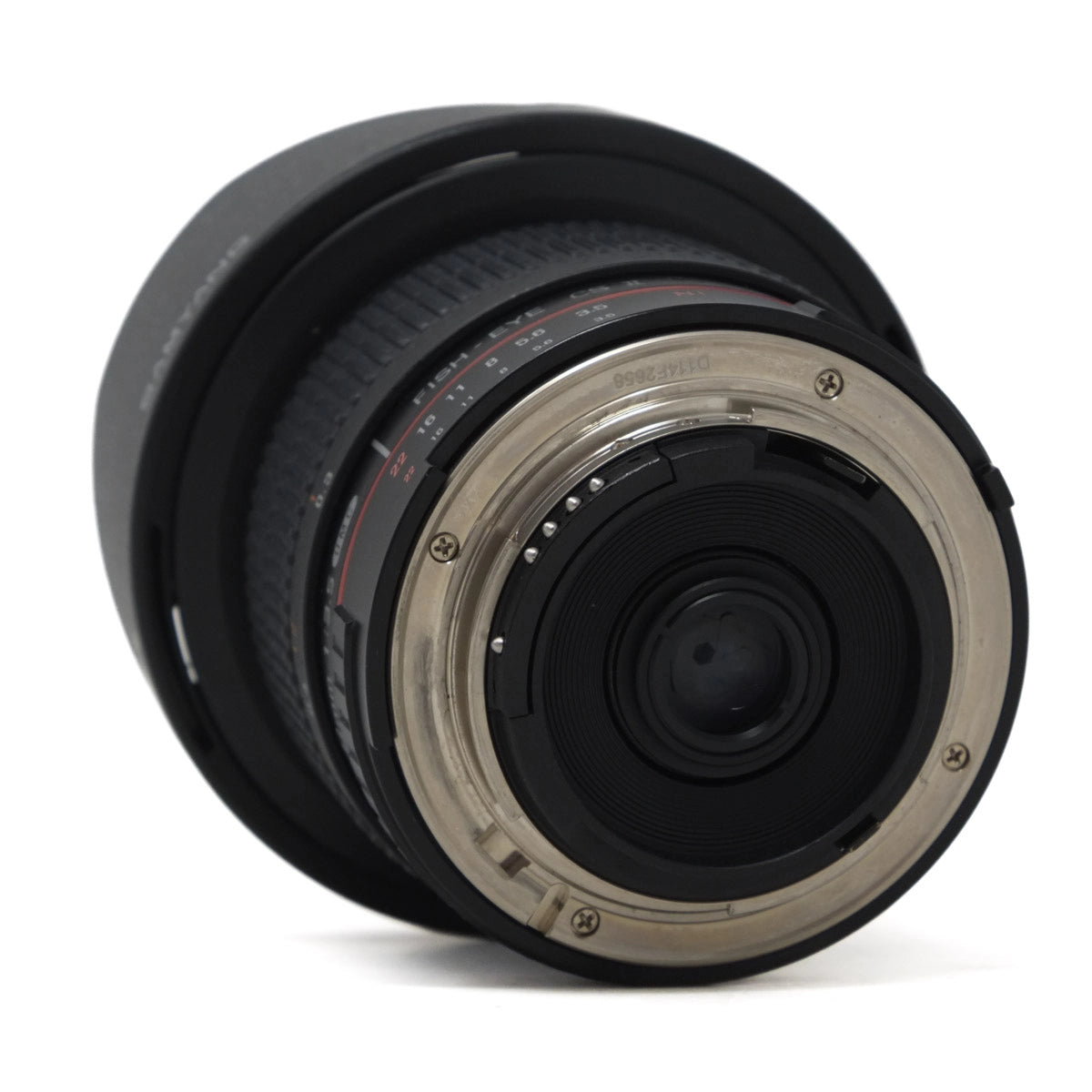 Used Samyang 8mm F3.5 UMC CS II Fisheye Lens - Nikon F Fit - Bottom angle 