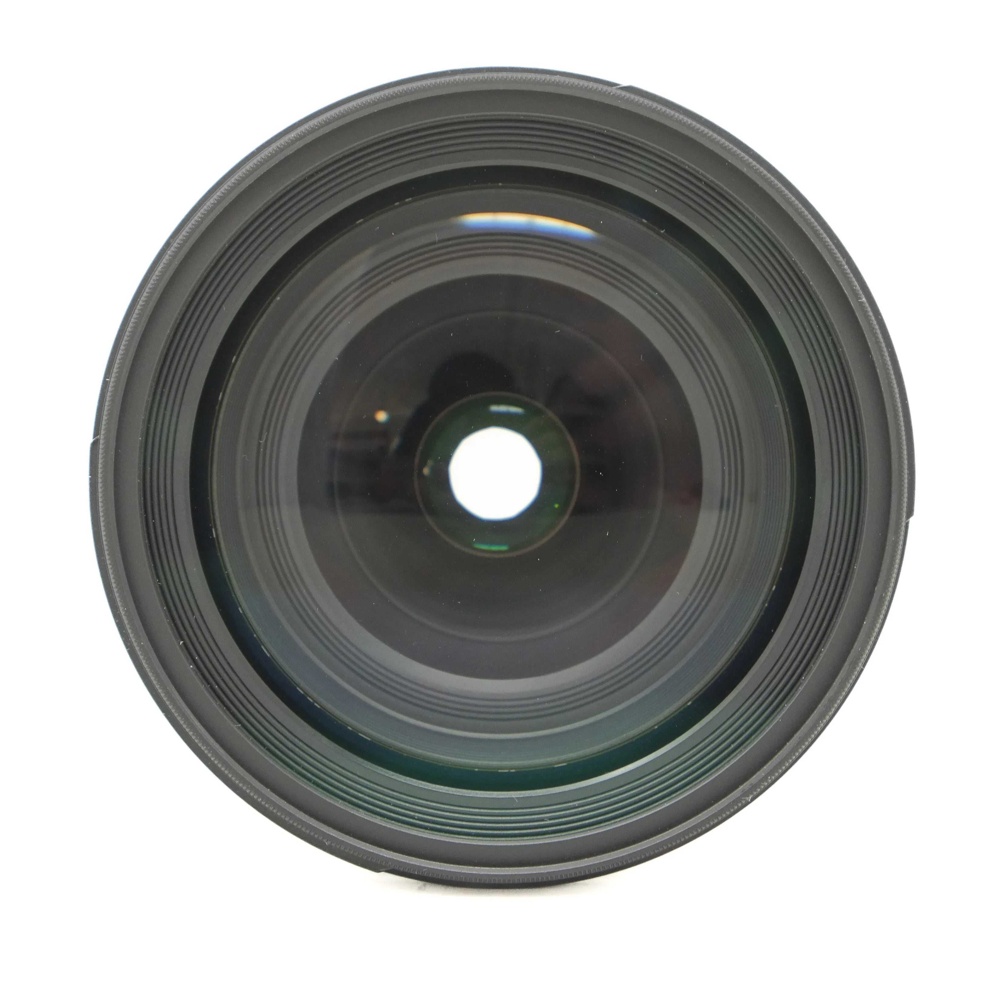 Camera lens on a white background