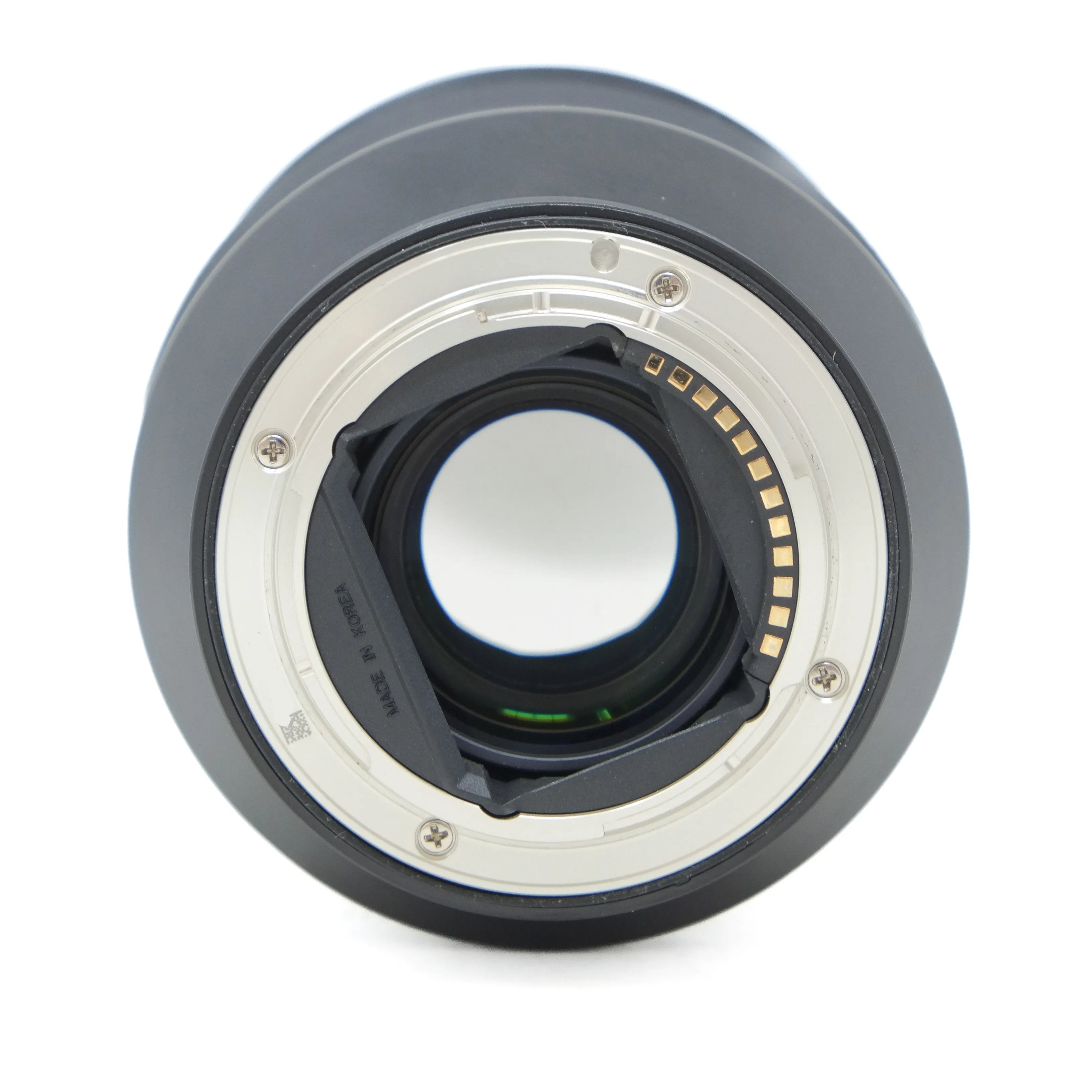 Camera lens on a white background