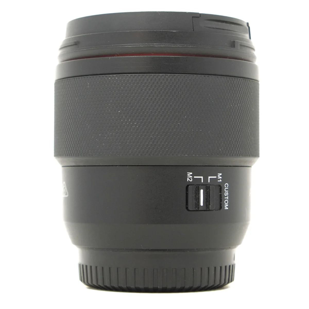 Used Samyang AF 75mm F1.8 Lens in Fuji X Mount - side angle 