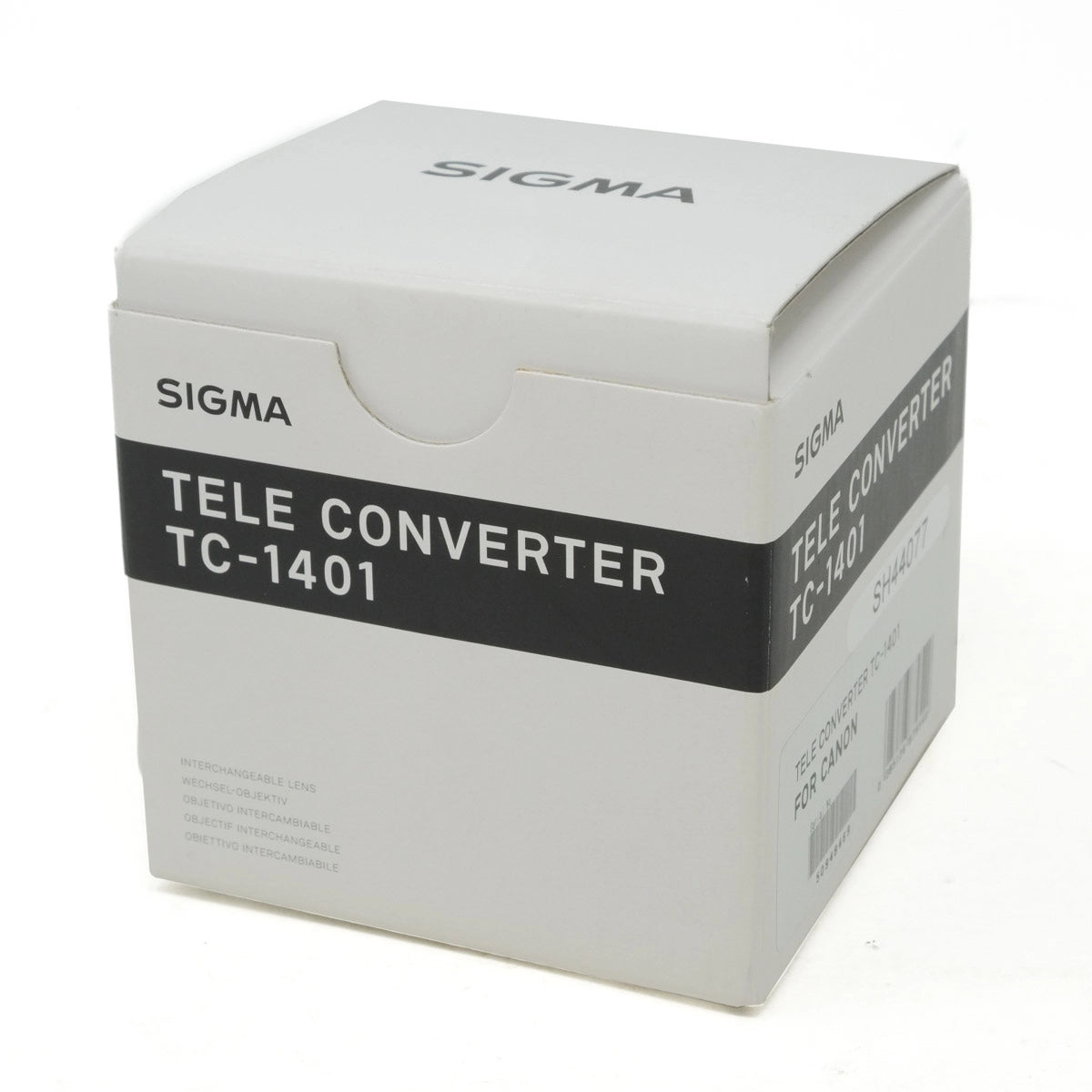 Sigma Tele Converter TC-1401 packaging on a white background