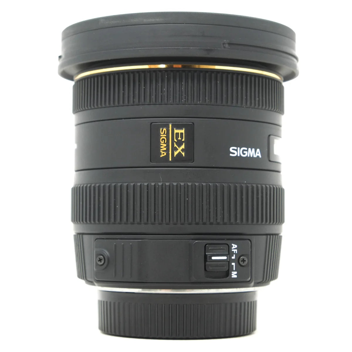 Used Sigma 10-20mm F3.5 DC HSM lens in Nikon F Mount - side angle 