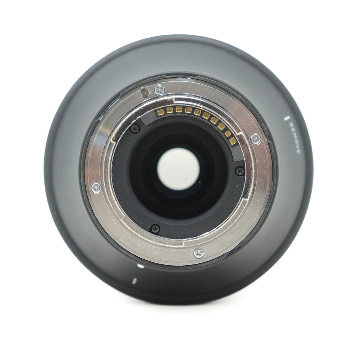Camera lens on a white background