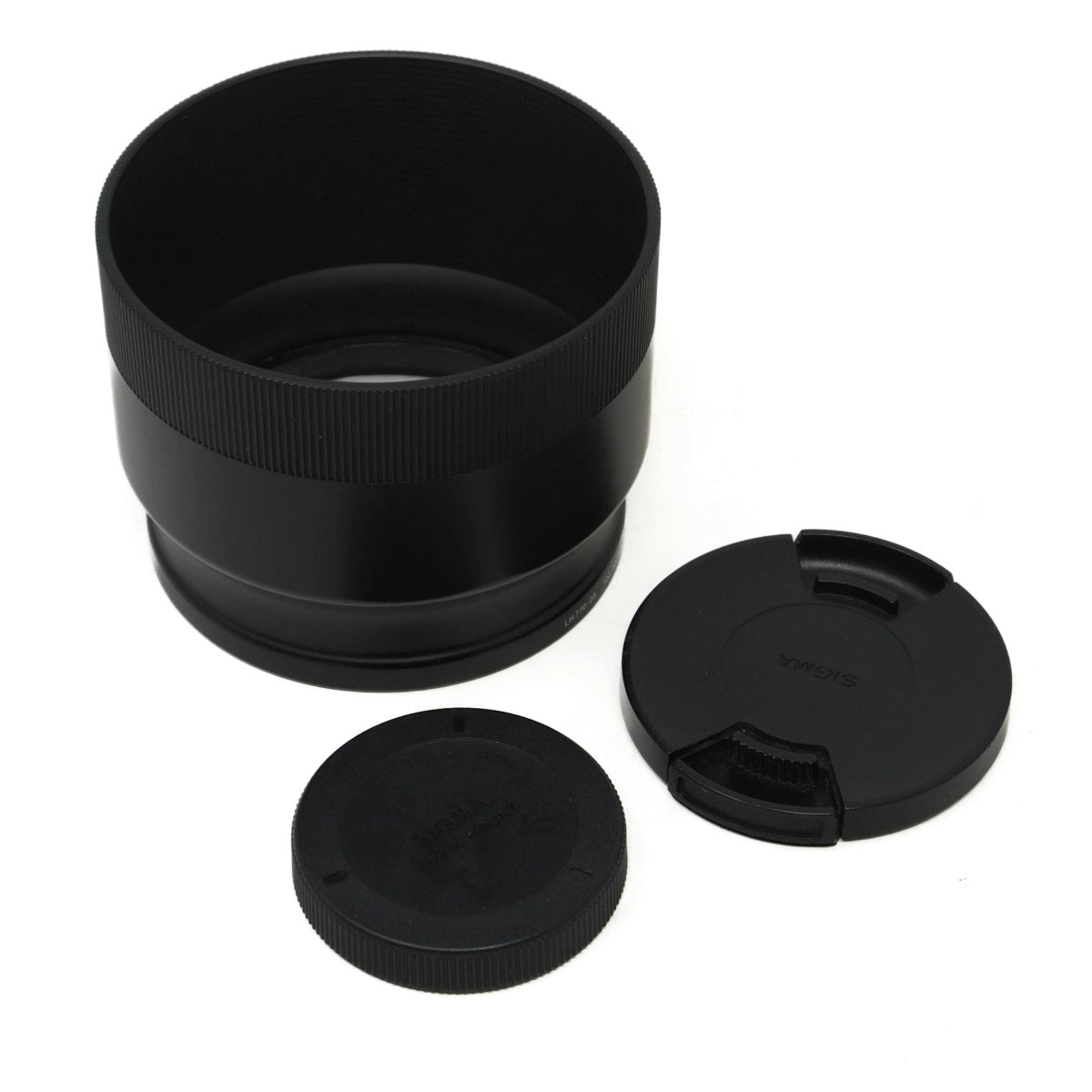 Used Sigma 100-400mm F5-6.3 DG DN OS Lens in Fuji X Mount - lens hood and caps 