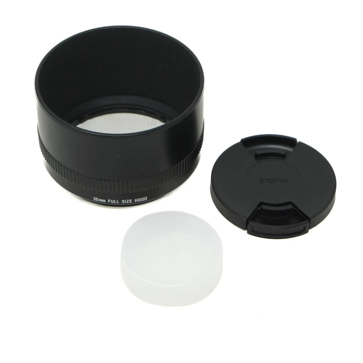 Used Sigma 105mm F2.8 DG Macro HSM Lens in Nikon F - both caps and lens hood