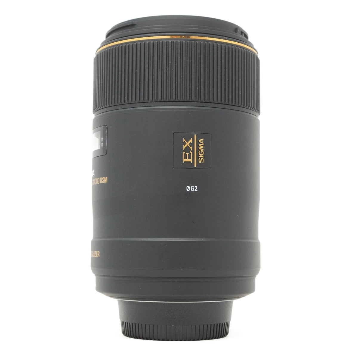 Sigma EX lens on a white background