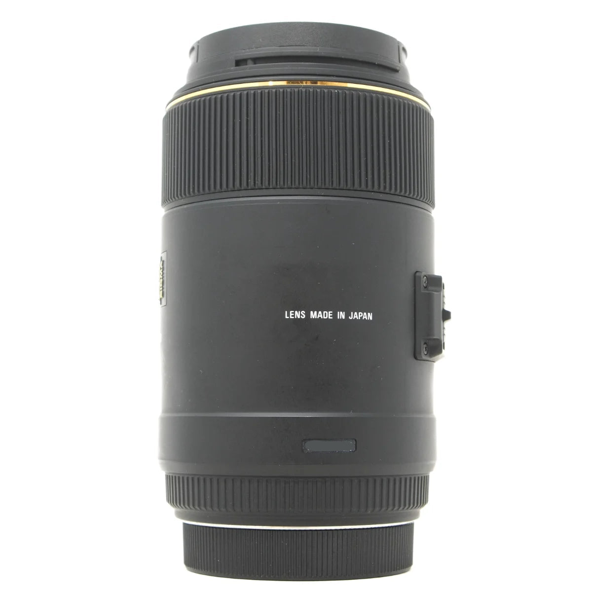 Used Sigma 105mm F2.8 DG Macro USM Lens in Canon EF Mount - side angle 