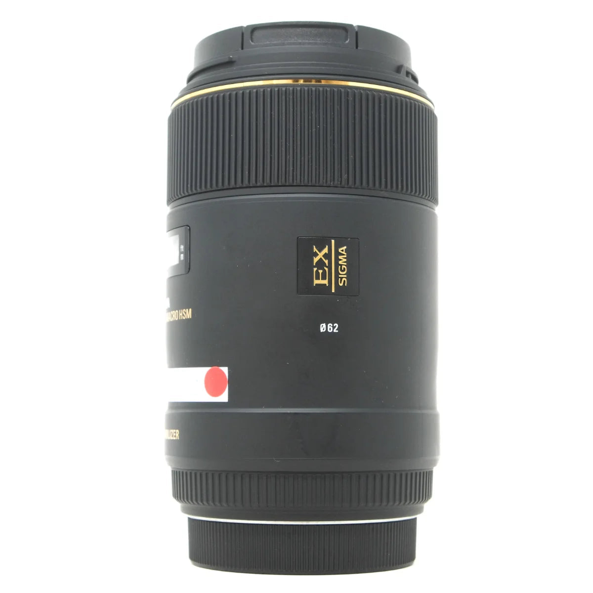 Used Sigma 105mm F2.8 DG Macro USM Lens in Canon EF Mount - side angle 