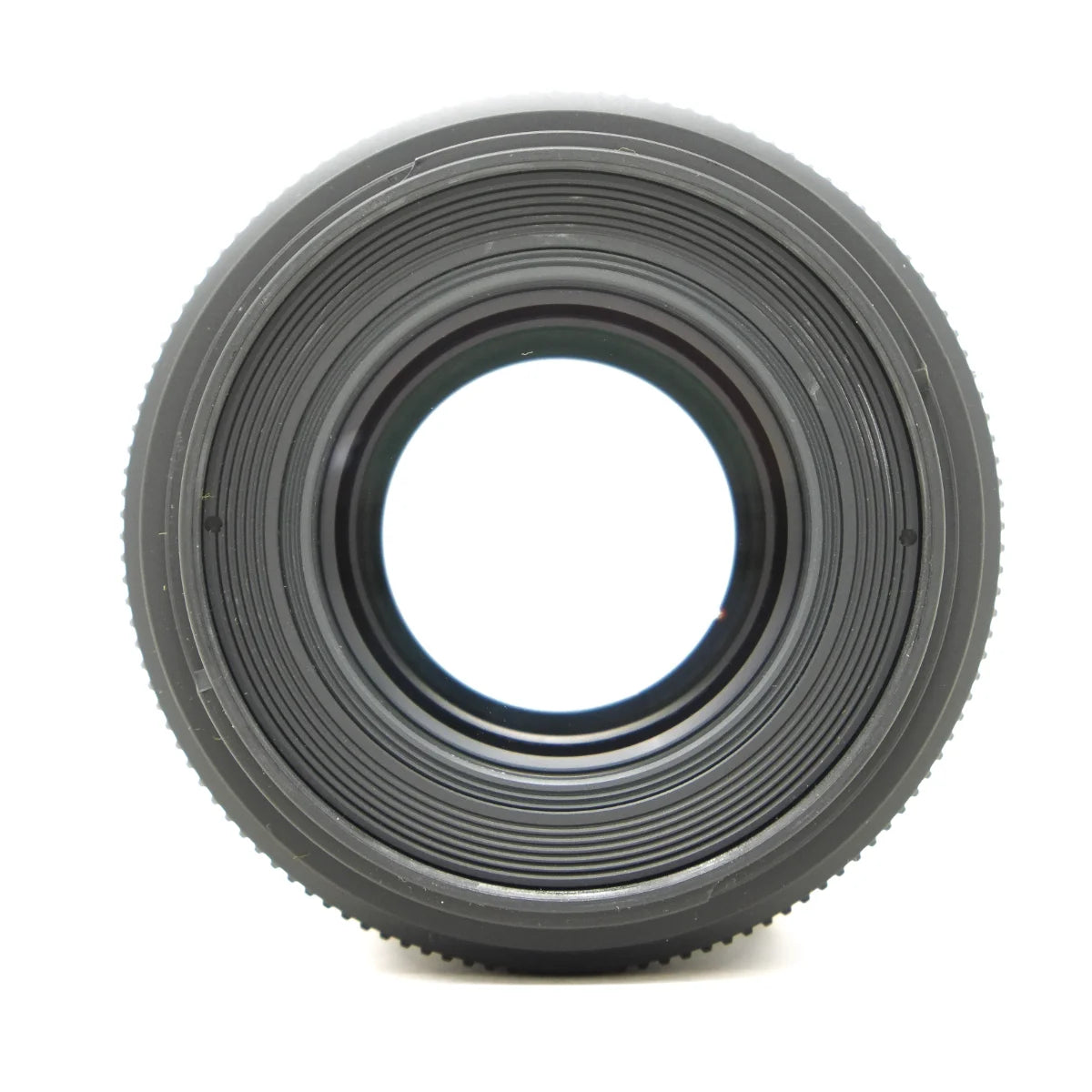 Used Sigma 105mm F2.8 DG Macro USM Lens in Canon EF Mount - top angle 