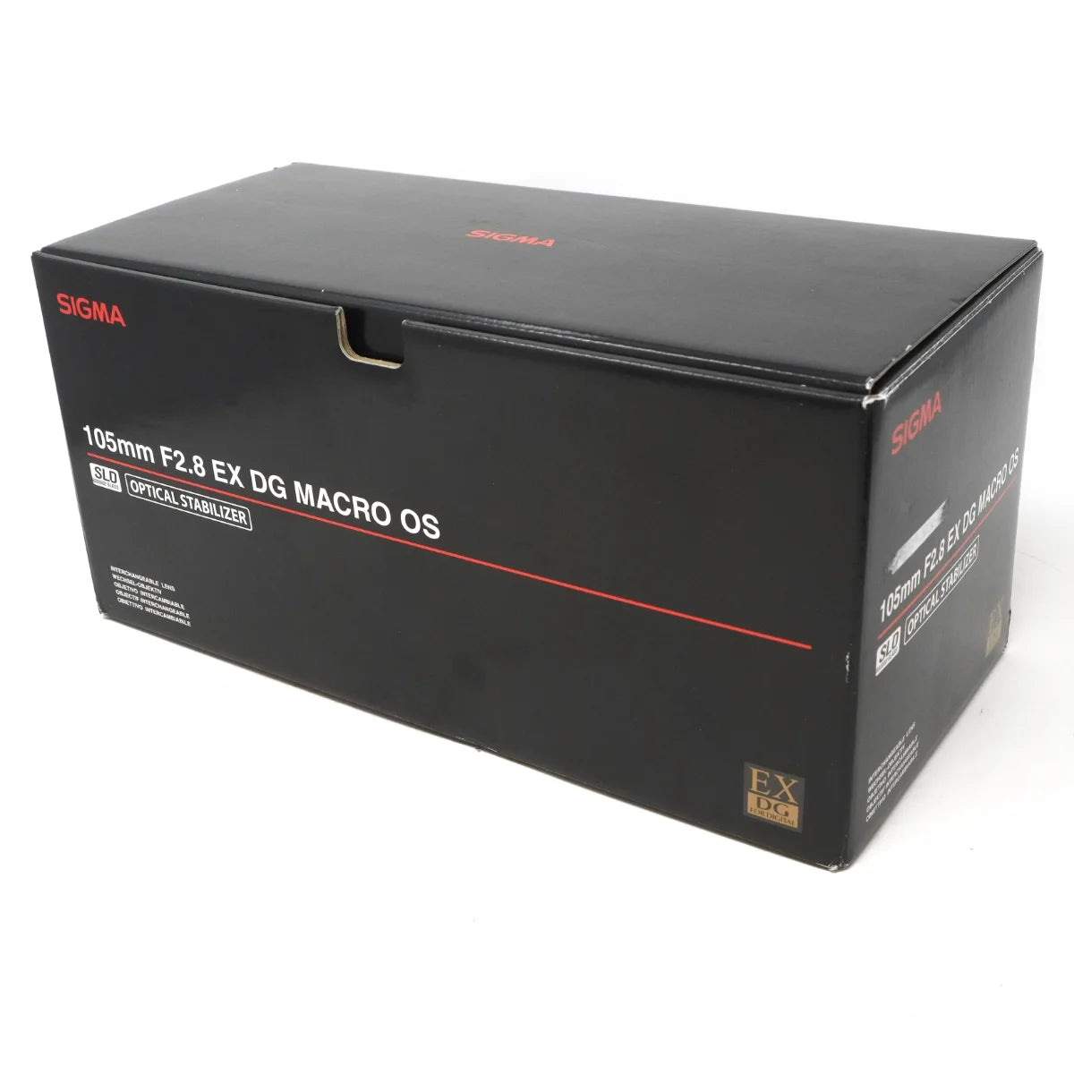 Used Sigma 105mm F2.8 EX DG Macro OS Lens in Canon EF mount - original box 