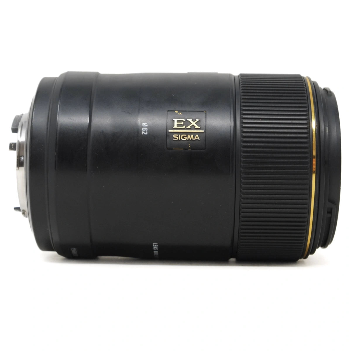 Sigma EX lens on a white background