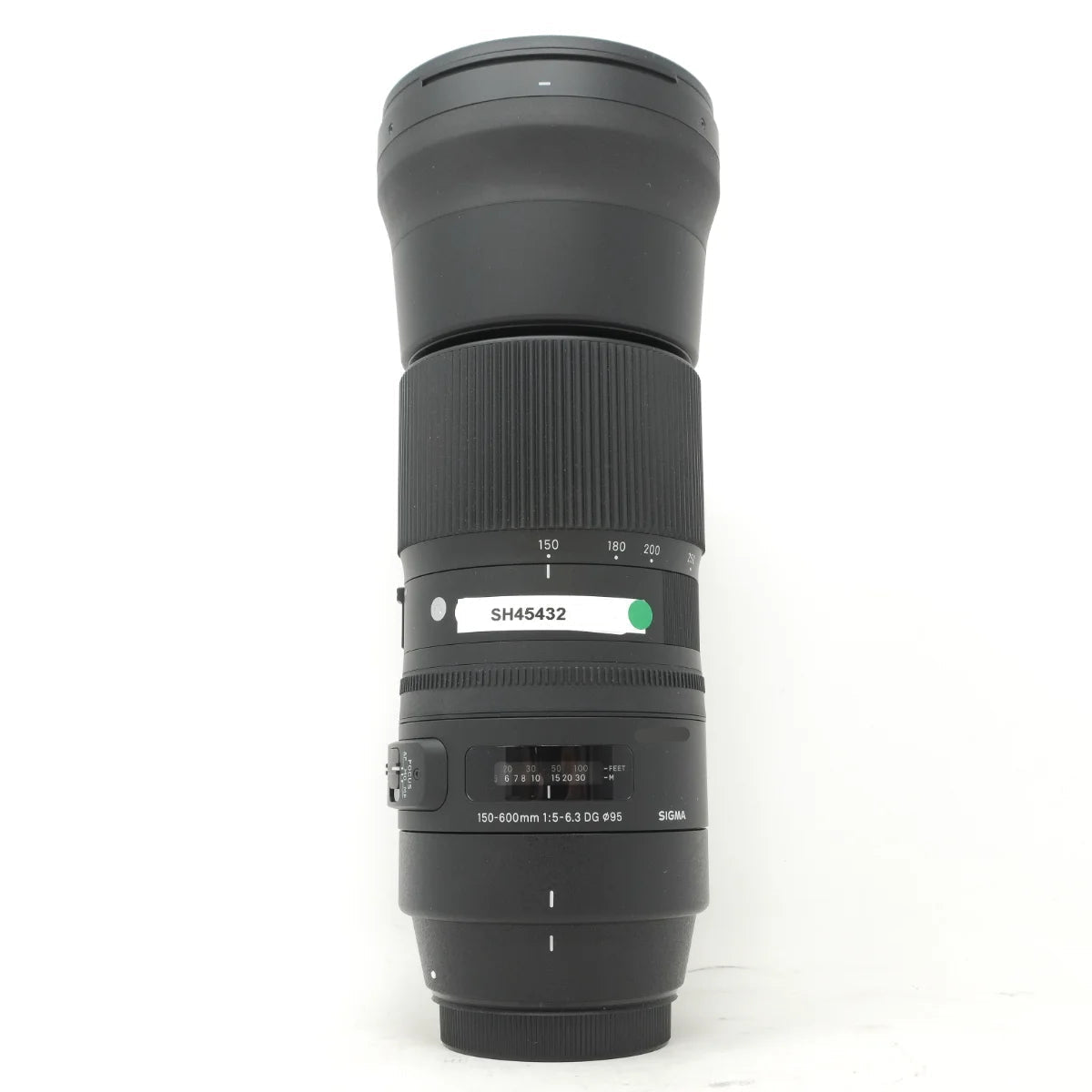 Used Sigma 150-600mm F5.6-6.3 DG OS HSM Contemporary Canon EF - front angle 