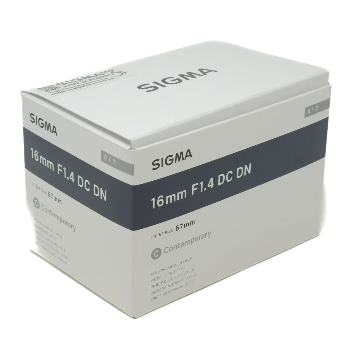 Used Sigma 16mm f1.4 DC DN Contemporary Lens for Sony E - original box