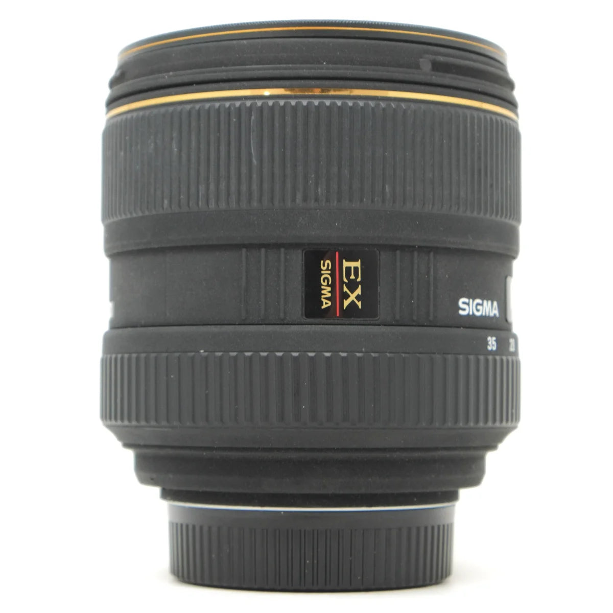 Used Sigma 17-35mm F2.8-4 DG HSM wide angle lens - side angle 