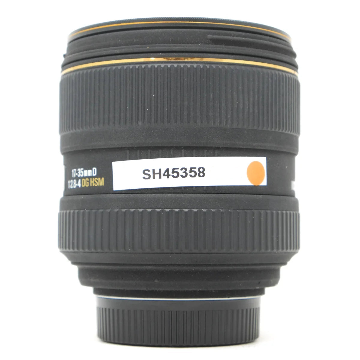 Used Sigma 17-35mm F2.8-4 DG HSM wide angle lens - side angle 