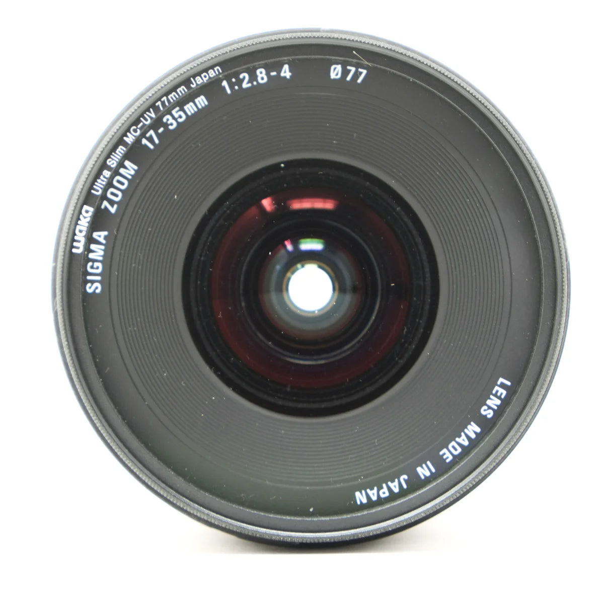 Used Sigma 17-35mm F2.8-4 DG HSM wide angle lens - top angle 