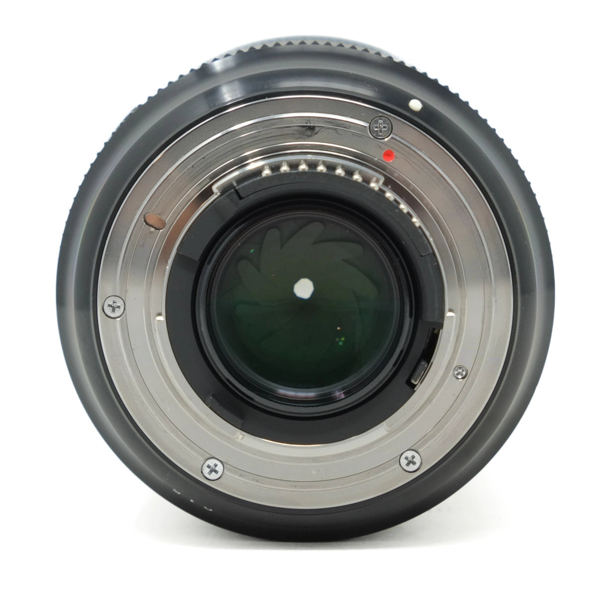 Camera lens on a white background