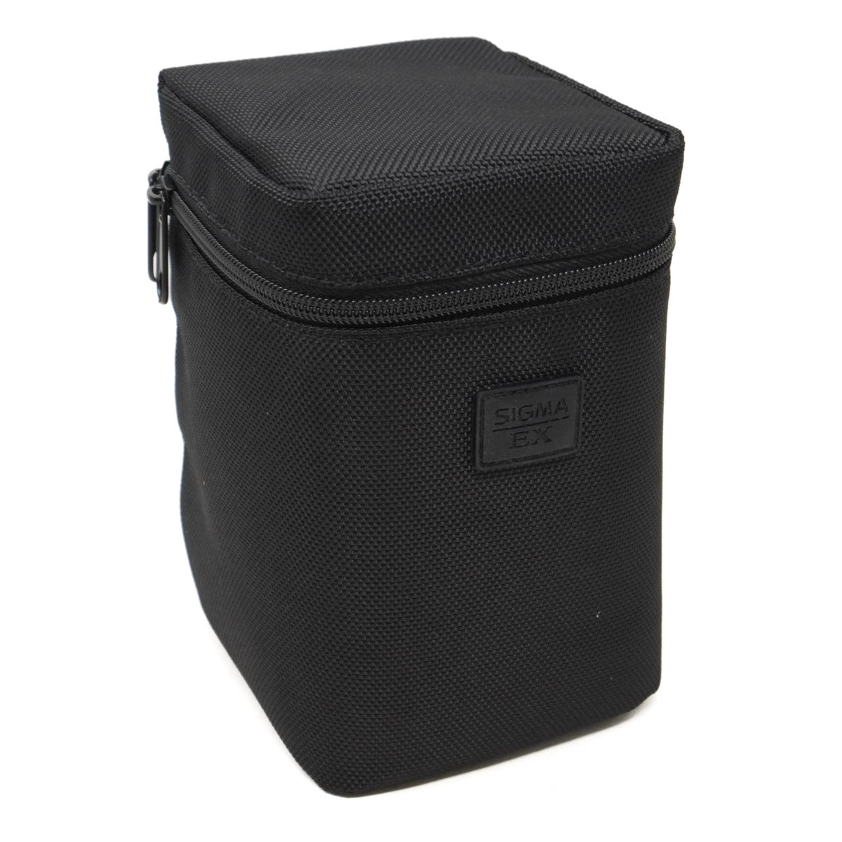 Black rectangular pouch with a zipper and 'Sigma' branding on a white background